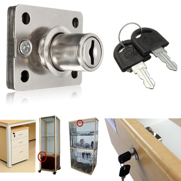 Metal Desk Drawer Dead Bolt Lock For Drawer Box Cabinet Cupboard