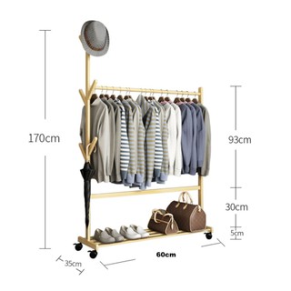  Modern  Hanging Cloth Rack Simple Coat Rack Minimalist Cloth Storage Rak  Baju  Minimalis  Rak  