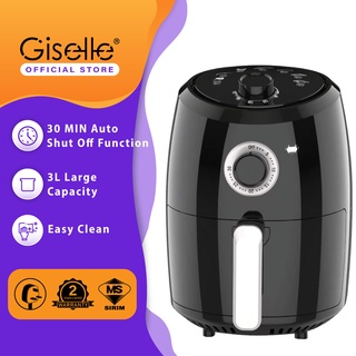Giselle Air Fryer with Timer & Temperature Control - Black (3.0L/1000W) KEA0198