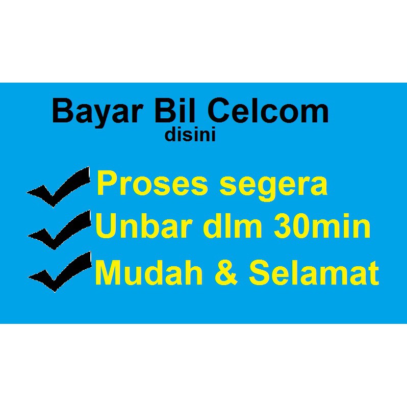 Buy Bayar Bil Celcom Anda Disini Seetracker Malaysia