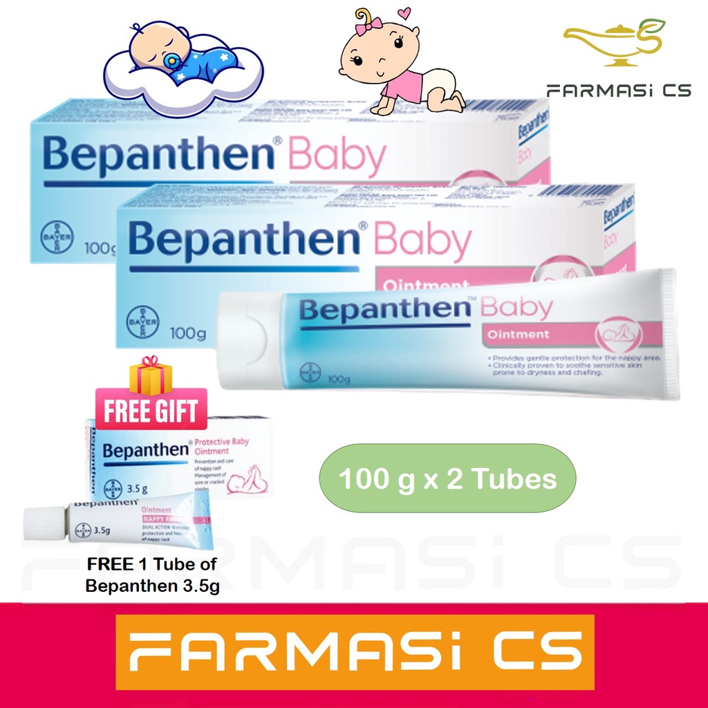 Bepanthen Baby Ointment G X Tubes Twin Foc Bepanthen G Exp Nappy Rash