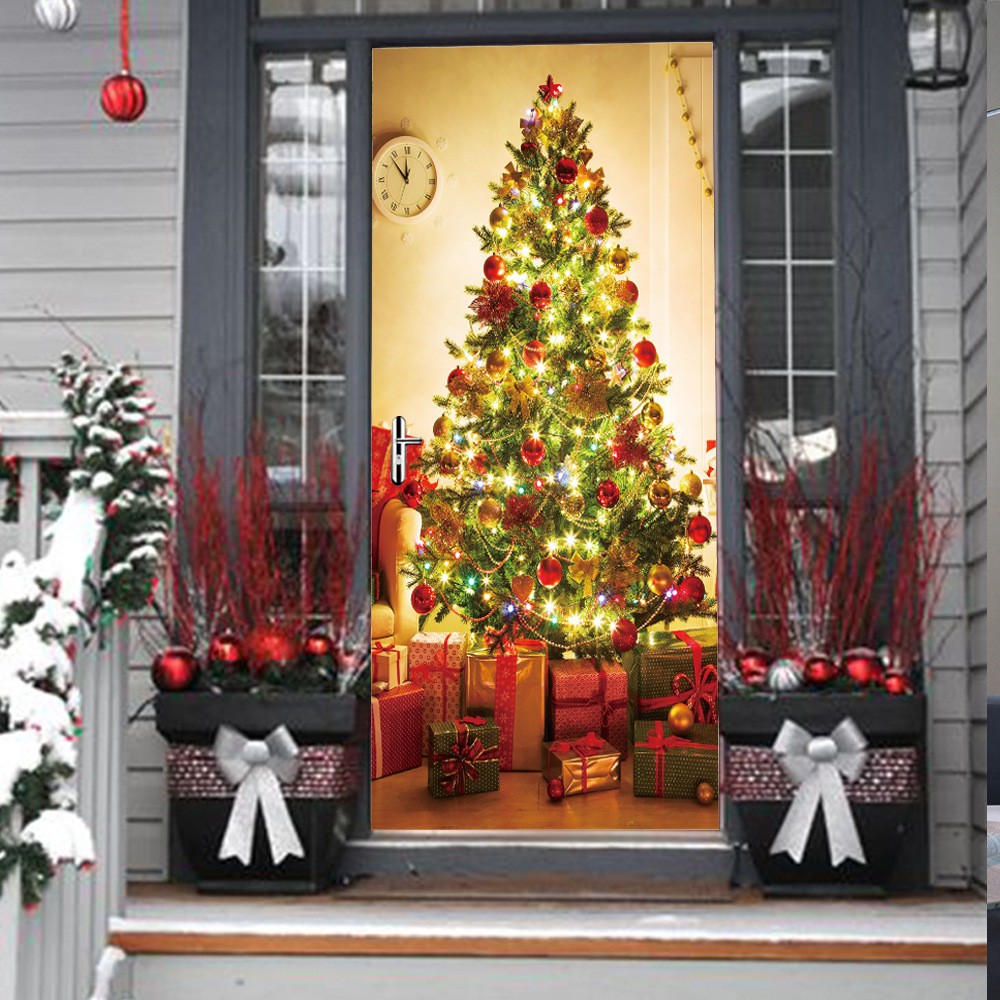 Christmas Tree Door Cover Holiday Covers Decoration 30 Inch By 6 5