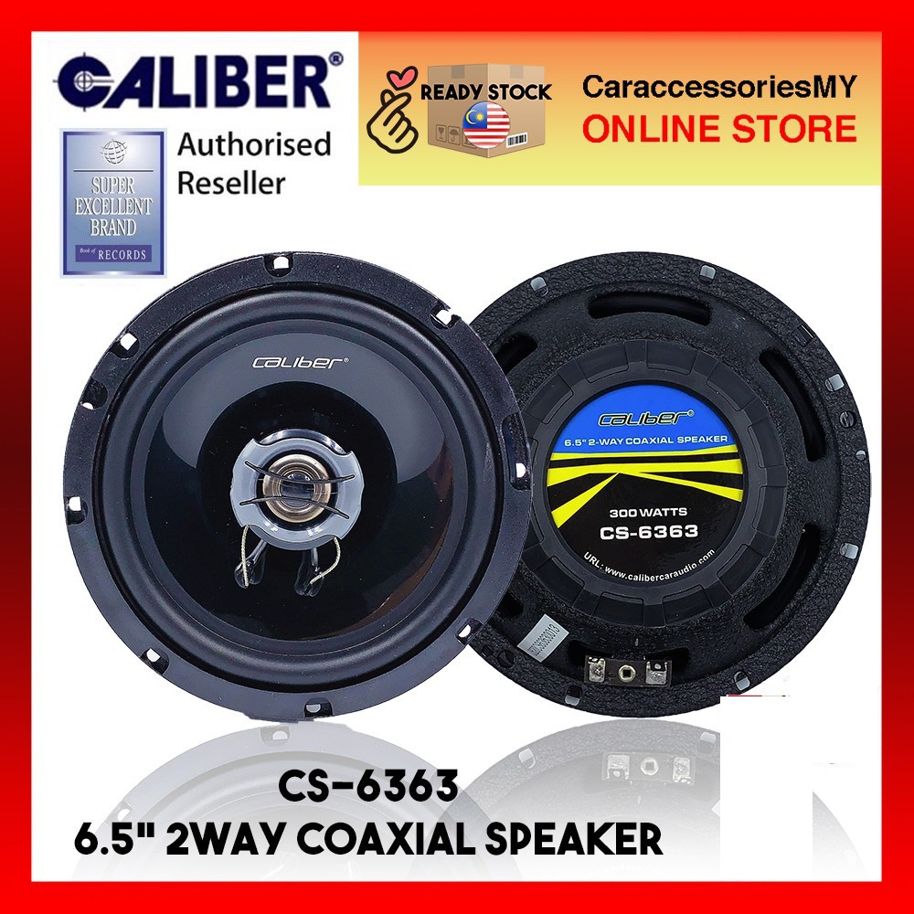 CALIBER 6.5" 2-Way Coaxial Car Speaker CS-6363 Suitable for all type of car
