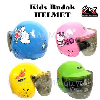 Kids Safety Helmet Children Budak Kanak Kid Topi Keledar Doraemon Hello Kitty Nemo