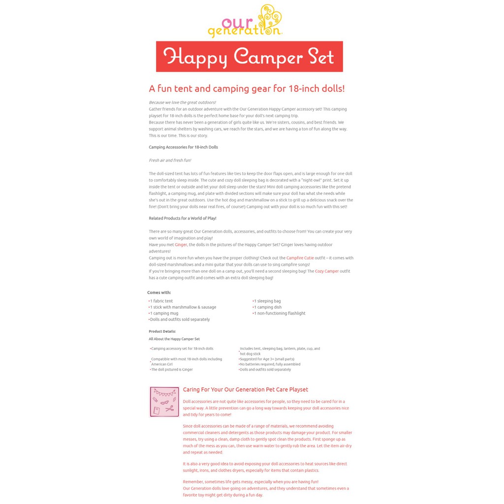 my generation camping set