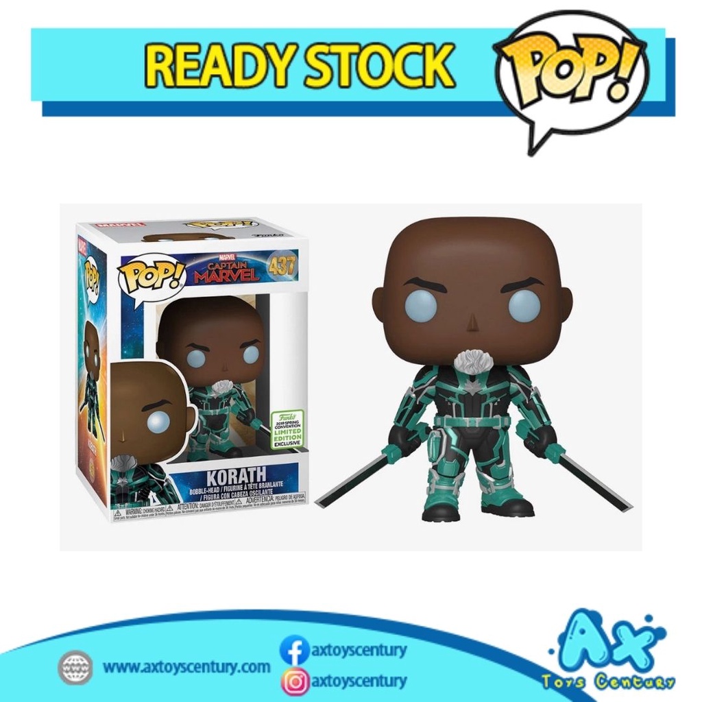 Funko Pop! Captain Marvel - Korath #437 2019 Spring Convention Exclusive 100% Genuine