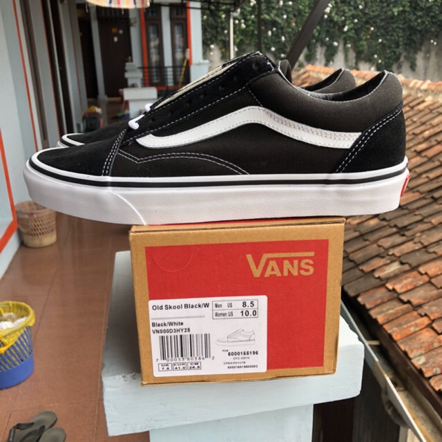 vans old skool black white original