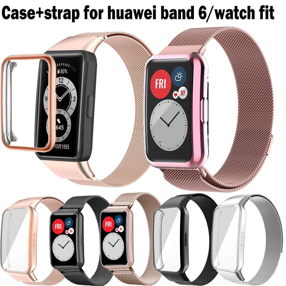 Huawei band 6 smart band strap+case For Huawei band 6