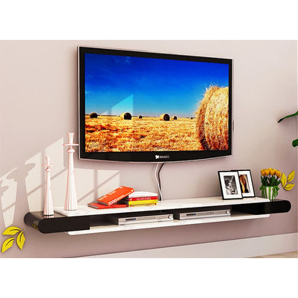 [READY STOCK] FOREVER High Gloss Wall Mounted TV Shelves - 150CM (2