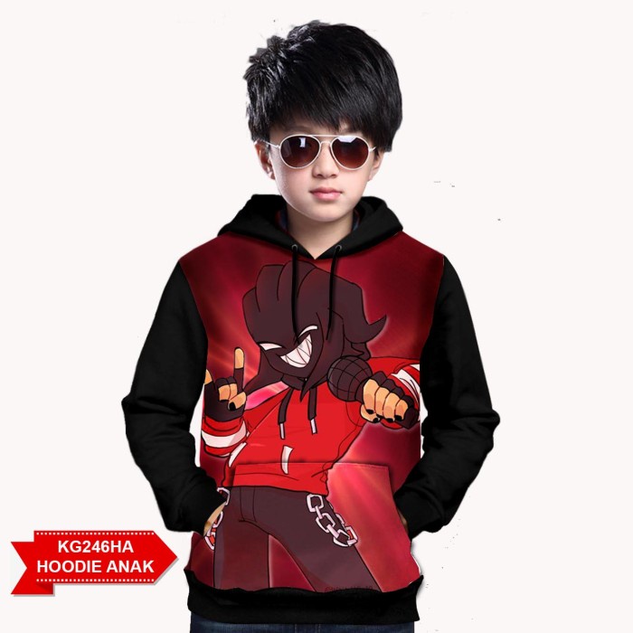 Hoodie Jacket friday night funkin agoti 3D Thick | Shopee Malaysia