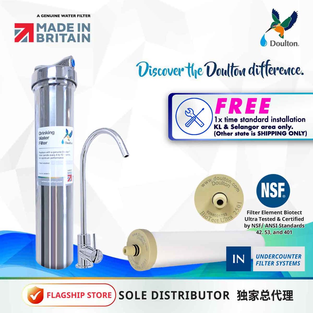 Doulton DIS-M12 + BTU Biotect Ultra Drinking Water Purifier System ...