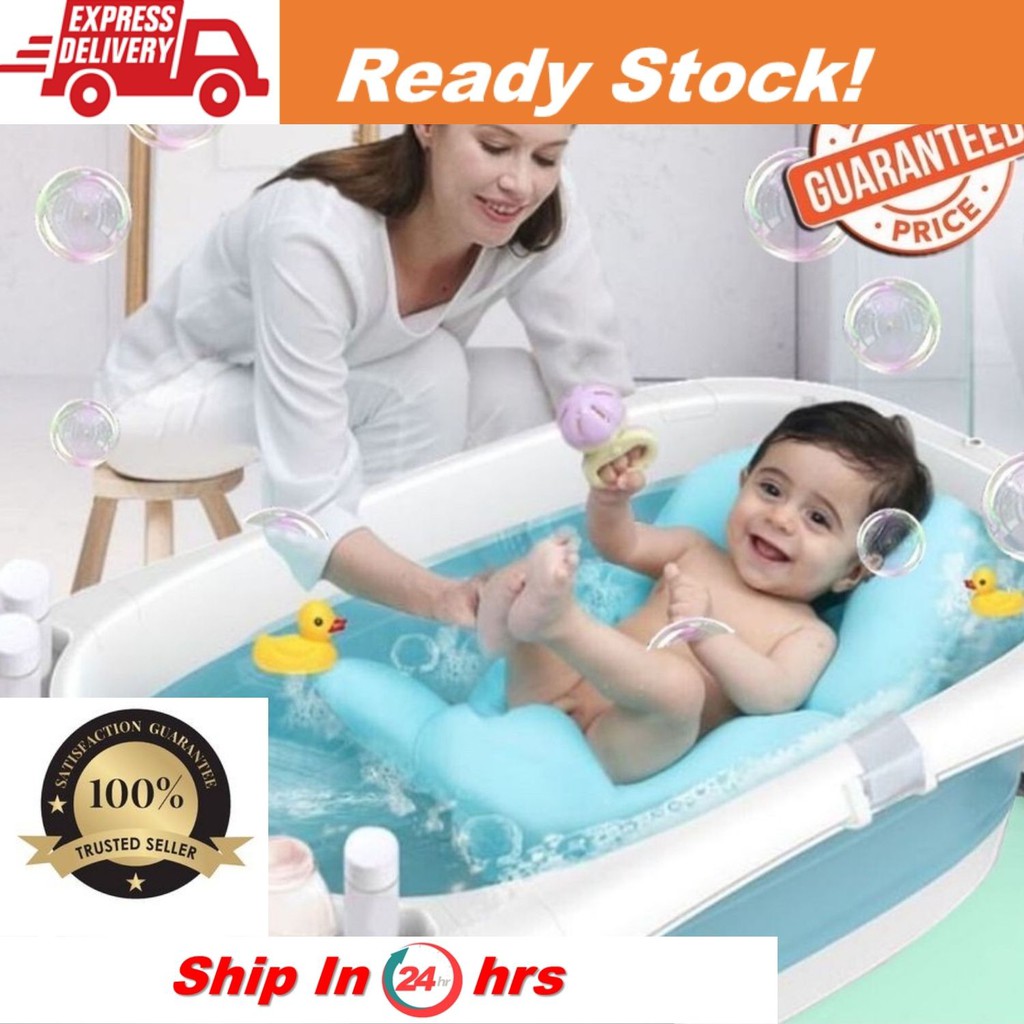 Foldable Baby Bath Tub Tab Bayi Mandi, Hook To Hang Baby Bathtub