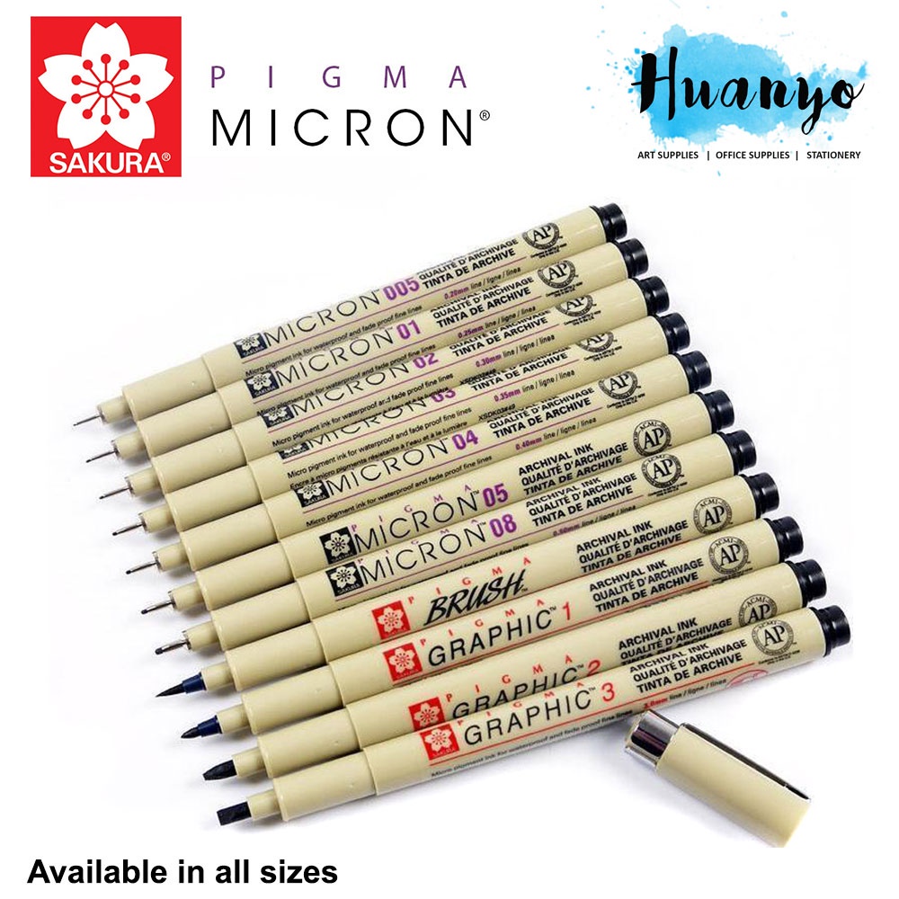 Buy SAKURA Pigma Micron PN - Size 05 - Red - Box 12