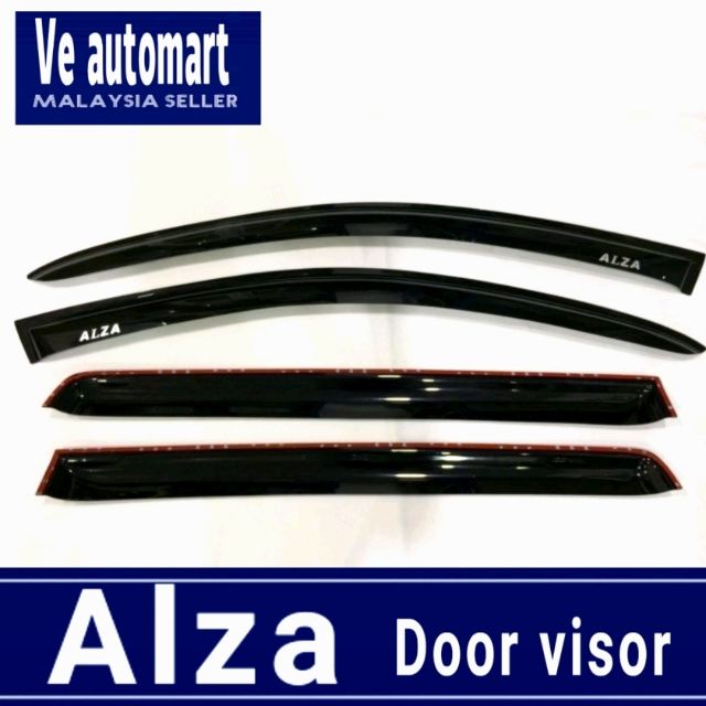 Perodua Alza Door Visor Incluced 3m Double Side Tape Shopee