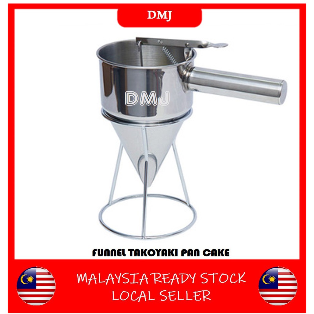 READY STOCK TAKOYAKI TOOL FUNNEL TAKOYAKI PAN CAKE KAYA BALL BEKAS