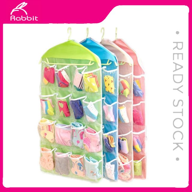 Clothes Storage Bag Hanging Wardrobe Door Dustproof Socks Bra