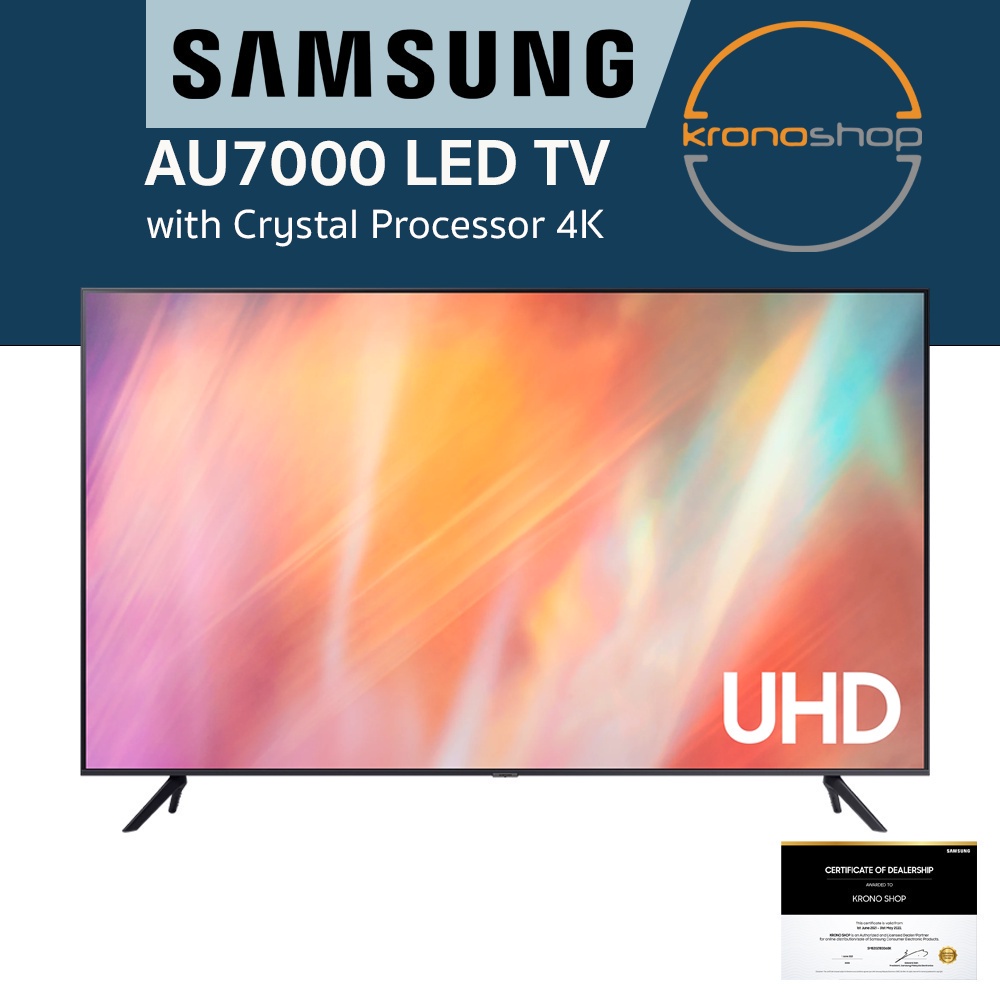 SAMSUNG AU7000/AU7002 55 Inch 4K UHD Smart TV With Crystal Processor 4K ...