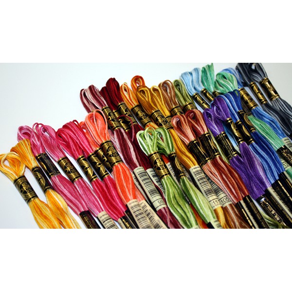 DMC Variegated Floss Art. 117 six strands of variegated cotton
