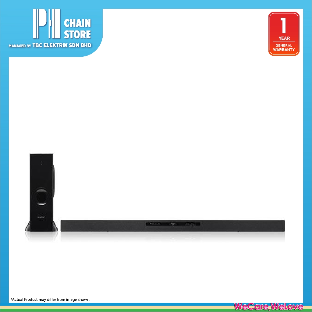 sharp 2.1 ch soundbar with wireless subwoofer