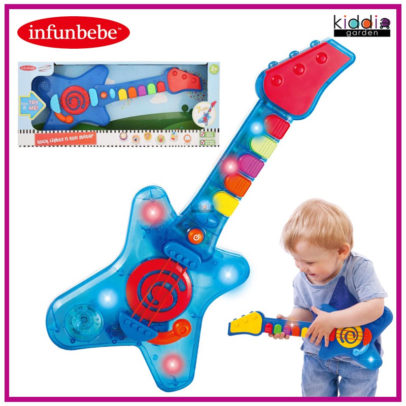 Infunbebe Rock N Roll Light And Sounds Guitar Toy Kids Children Christmas Gift 