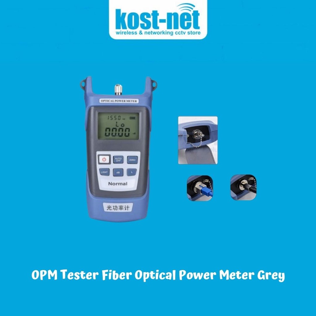 Opm Fiber Optical Tester Power Meter Gray Shopee Malaysia