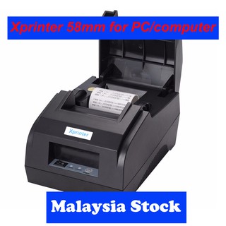 Xprinter Malaysia Stock 58mm Thermal Receipt Printer USB Port Black