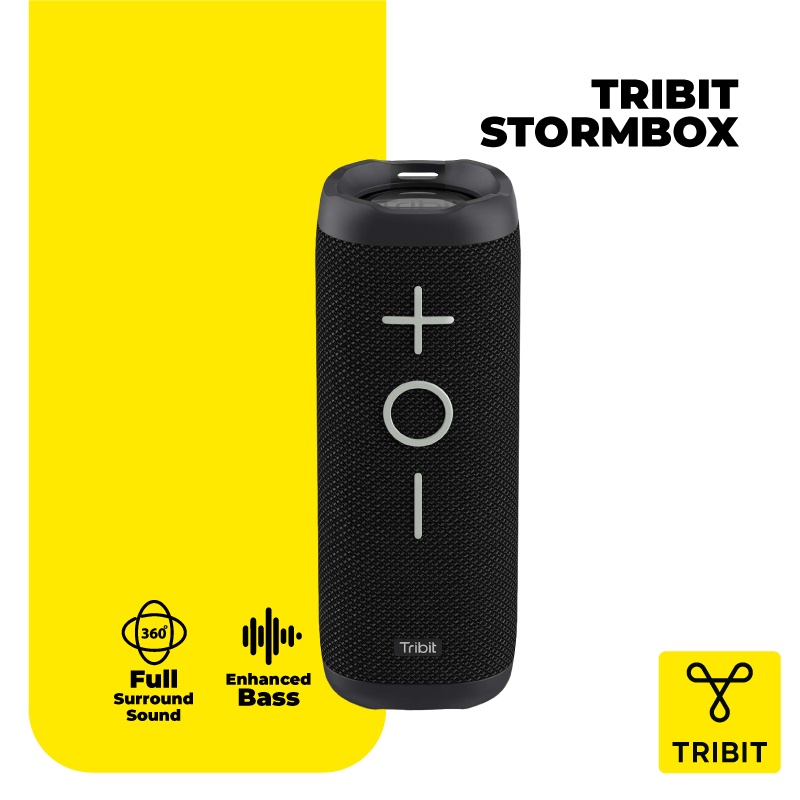 Tribit Stormbox Bluetooth Speaker - 360° Full Surround Sound, Enhanced Bass, Dual Pairing, 24W Output, High Clarity