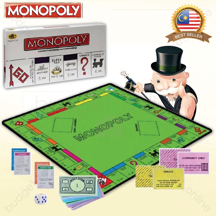 8+ Years Monopoly Board Games Classic Board Games Table Card Game/Papan
