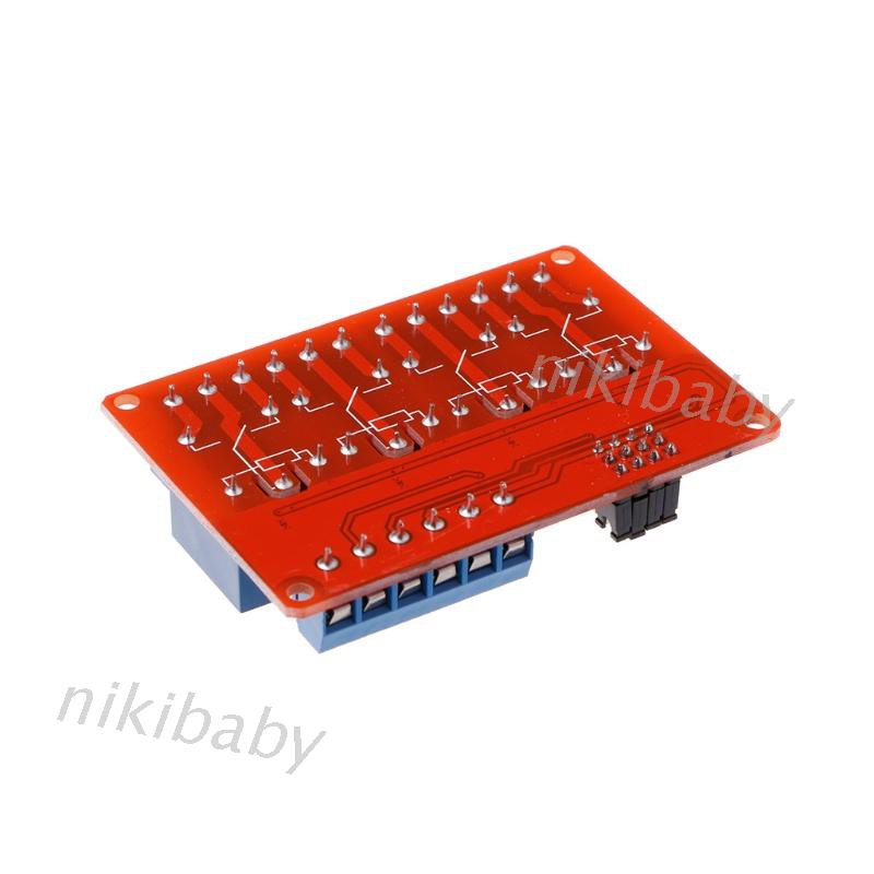 12V 4 Channel Relay Module with Optocoupler Isolation Supports High Low ...