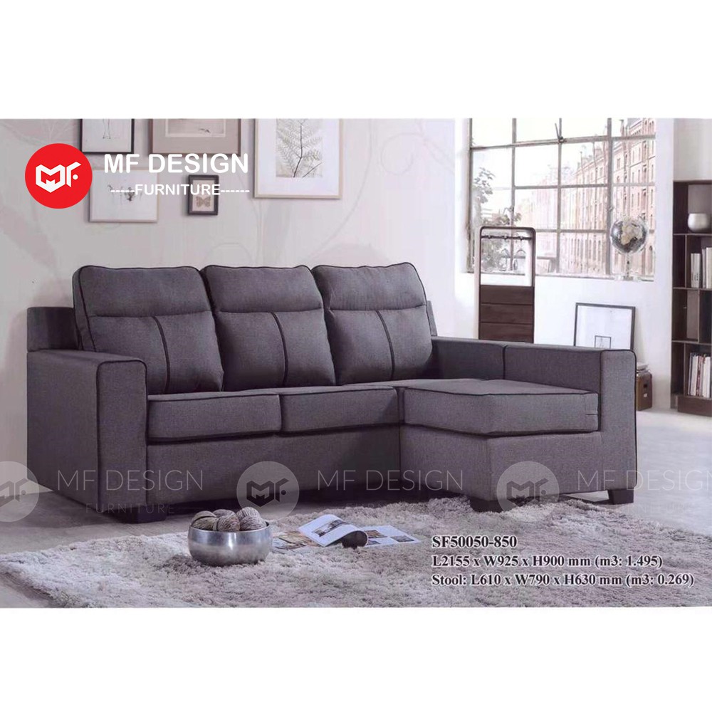 MF DESIGN mack L-Shape Sofa / Kerusi Ruang Tamu / Sofa Set ...