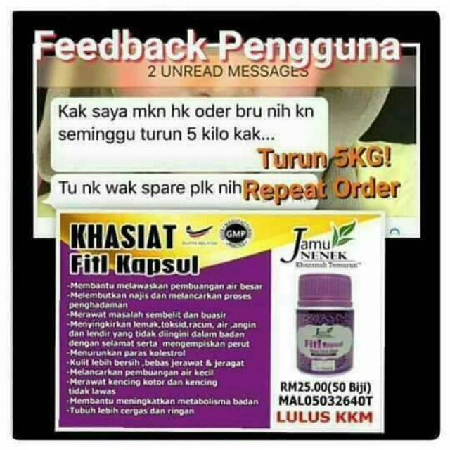 Jamu Fiti Kapsul By Jamu Nenek Shopee Malaysia