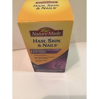 Nature Made Hair Skin Nails Biotin Collagen Synthesis 60