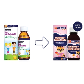 VitaHealth / Vita Health Kids Multivitamin Plus Lysine & Inulin Syrup ...