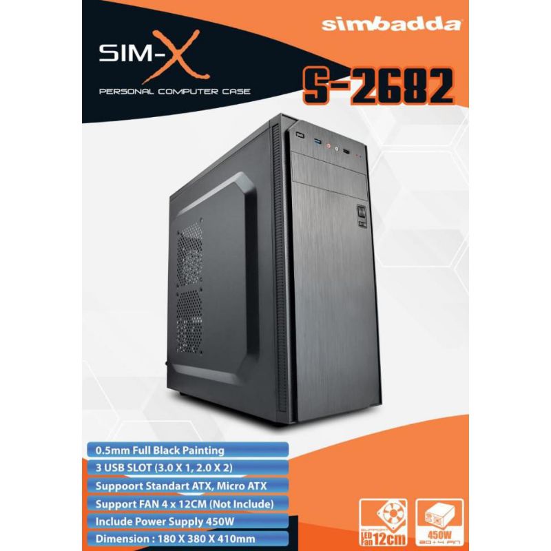 Download Simbadda Sim X 2682 Usb 3 0 Case With Psu 450w Shopee Malaysia