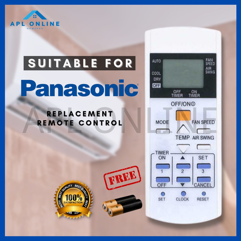 Panasonic Ion Ionizer aircon air cond aircond remote a75c2600 SPARE PART 