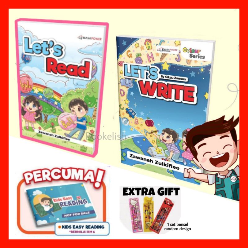 Buku Let S Write Buku Let S Read Buku Belajar Menulis Bahasa Inggeris Prasekolah English