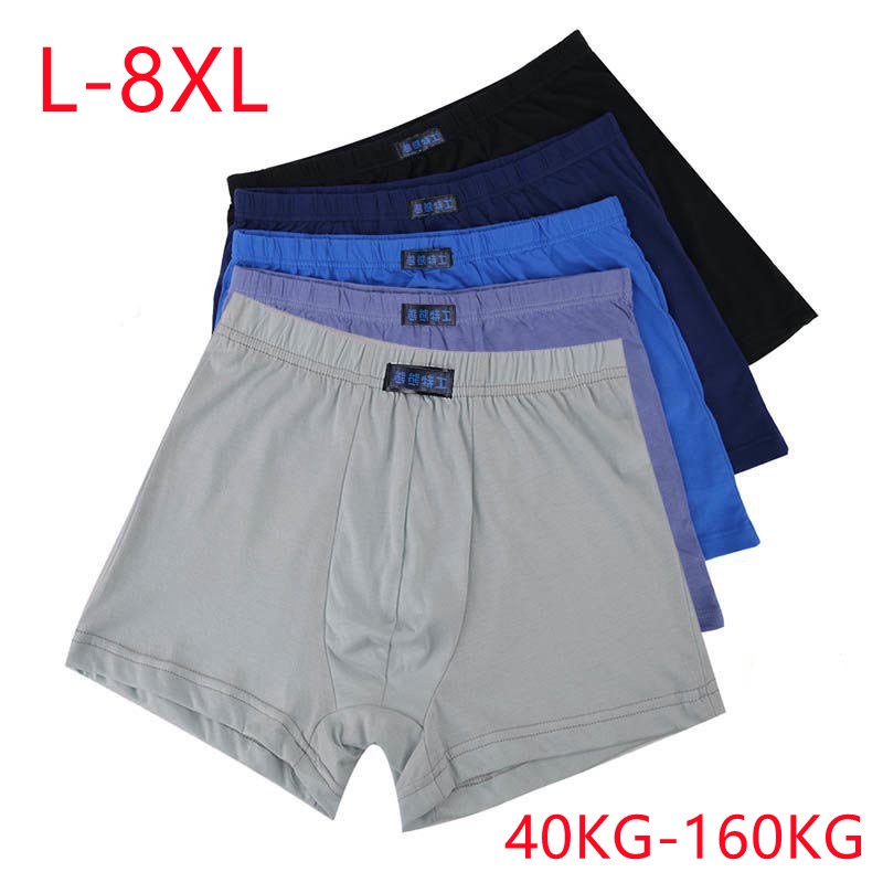 Men's Plus size boxer L-10XL 5XL 6XL 7XL 8XL 40-165KG boxer briefs, 100 ...