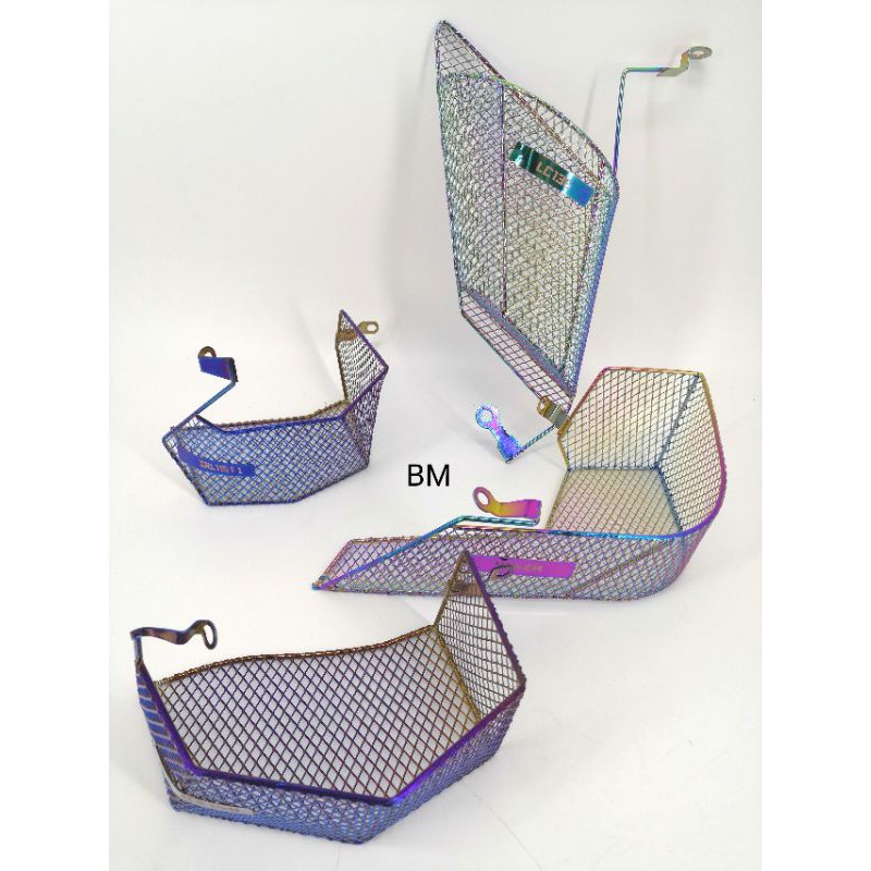 Buy Bakul Sisi Tepi Jaring Besi Kecil Mini Side Half Basket Y15zr Rs150 Lc135 Srl115 Fi Titanium Blue Rainbow Seetracker Malaysia