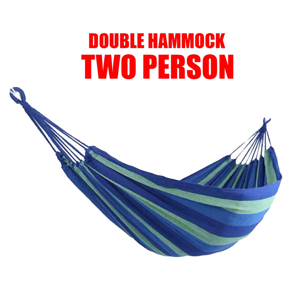 🌹[Local Seller]  Rainbow Hammock Outdoor Canvas Fabric Camping Striped Hammocks Tree Swing Hangi