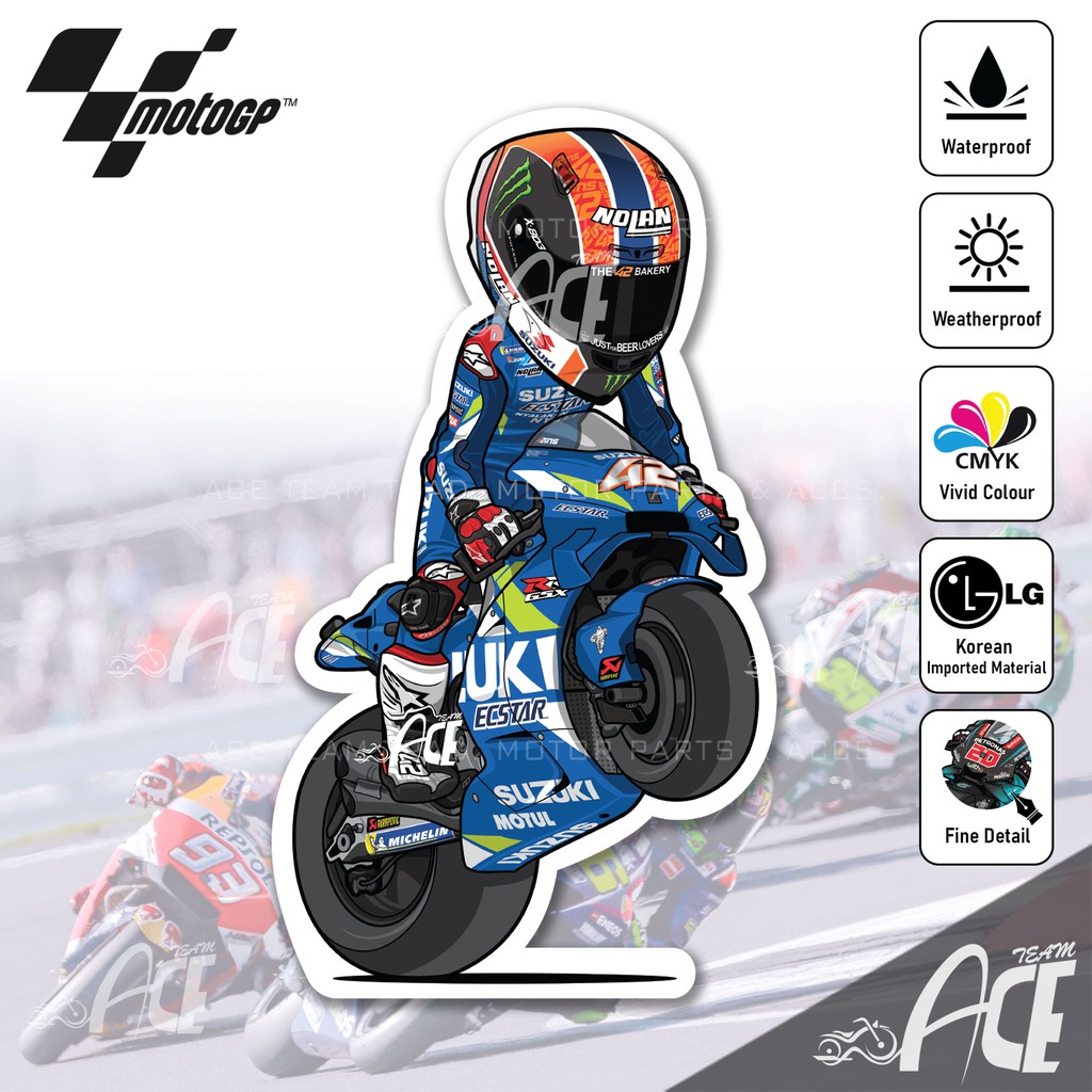  NEW Moto GP  Sticker  Team Suzuki  Ecstar Alex Rins Suzuki  