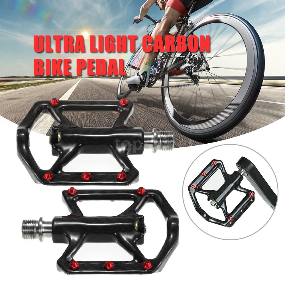 Titanium Axle Bike MTB Mountain Road sealed Bearings Pedals flat Pedal 220g//pair