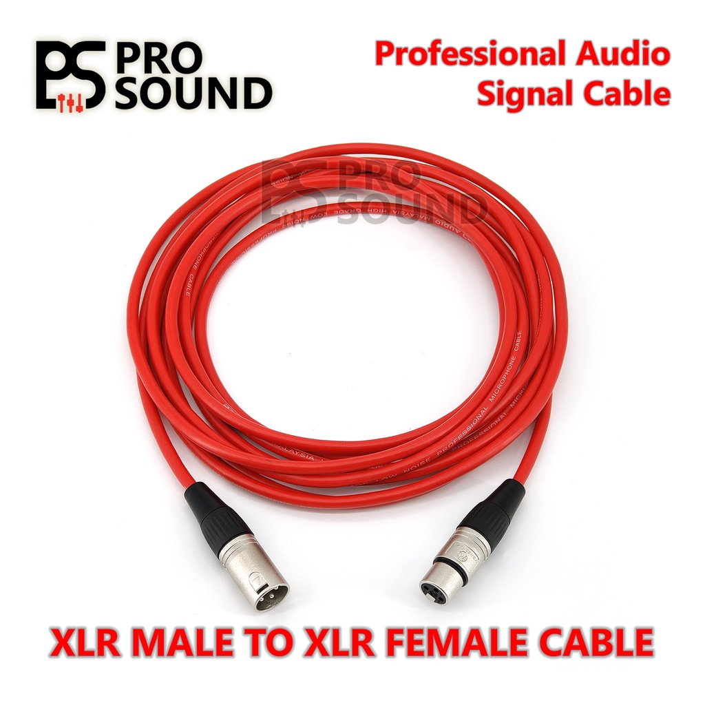 PS PRO SOUND High Quality XLR Male to XLR Female Cable 1M, 3M, 5M, 10M, 15M, 20M Mic Cable Microphone Musical Instrument