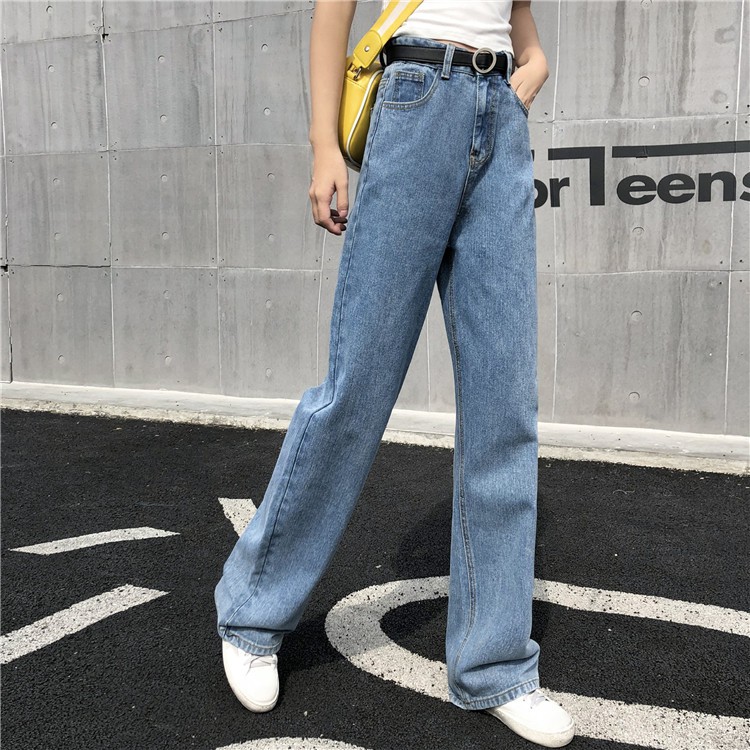loose straight jeans womens