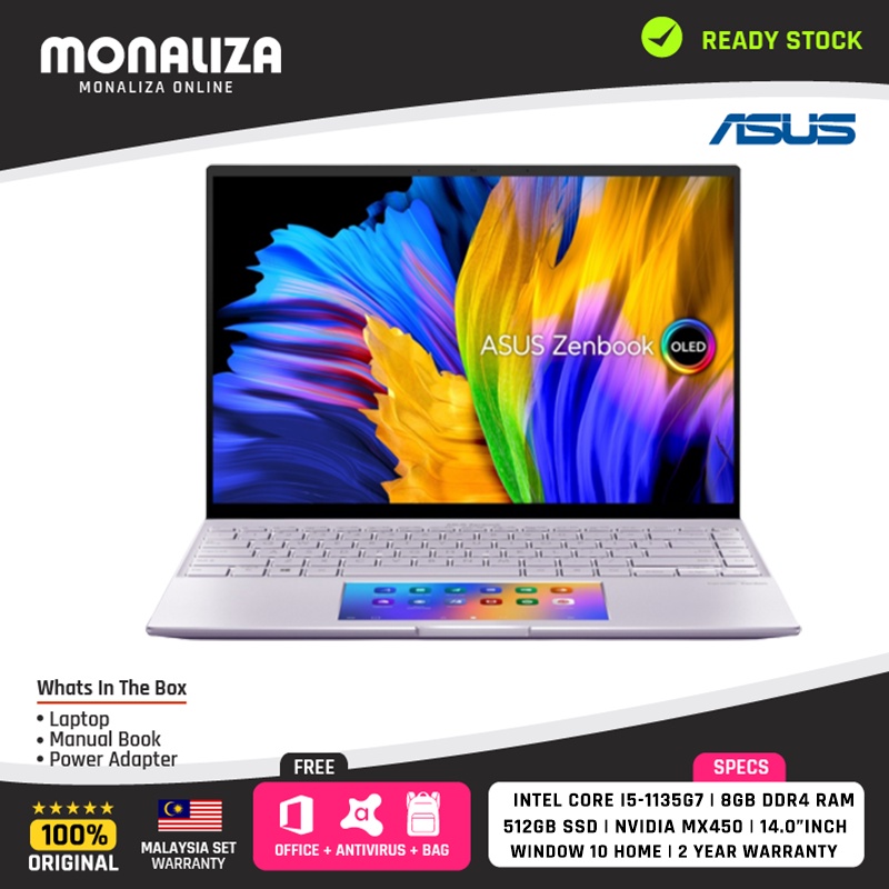 Asus ZenBook 14X OLED Laptop (UX5400E-GKN126TS) i5-1135G7/8GB/512GB ...