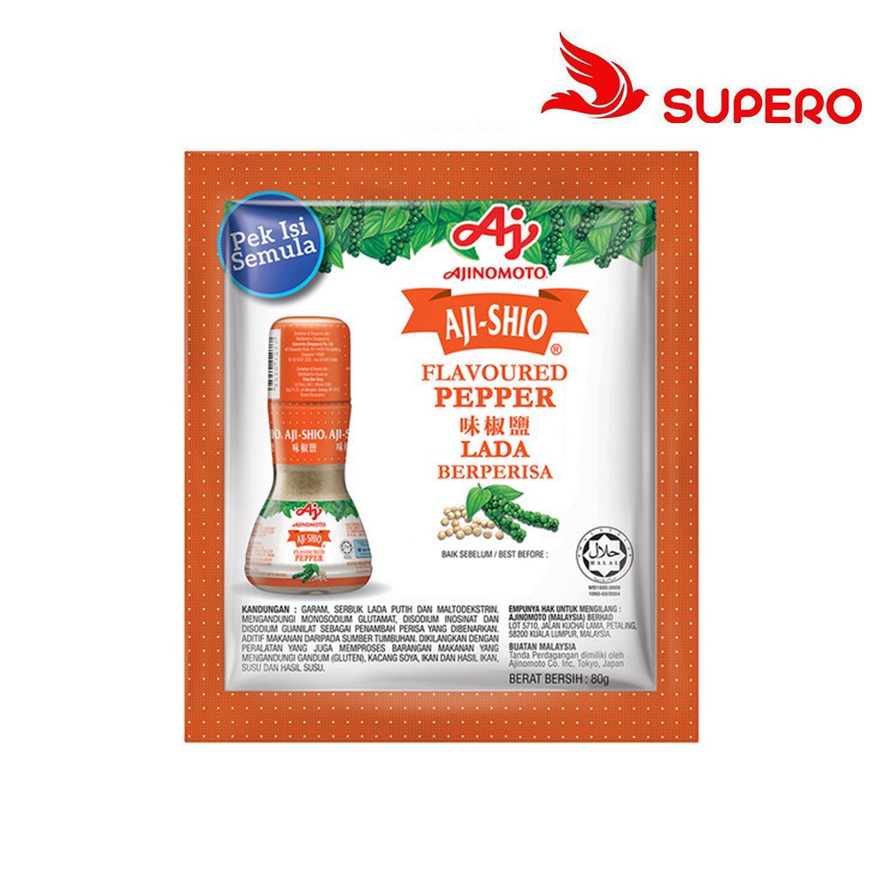 AJINOMOTO AJI-SHIO WHITE PEPPER 80G (REFILL PACK) | Shopee Malaysia