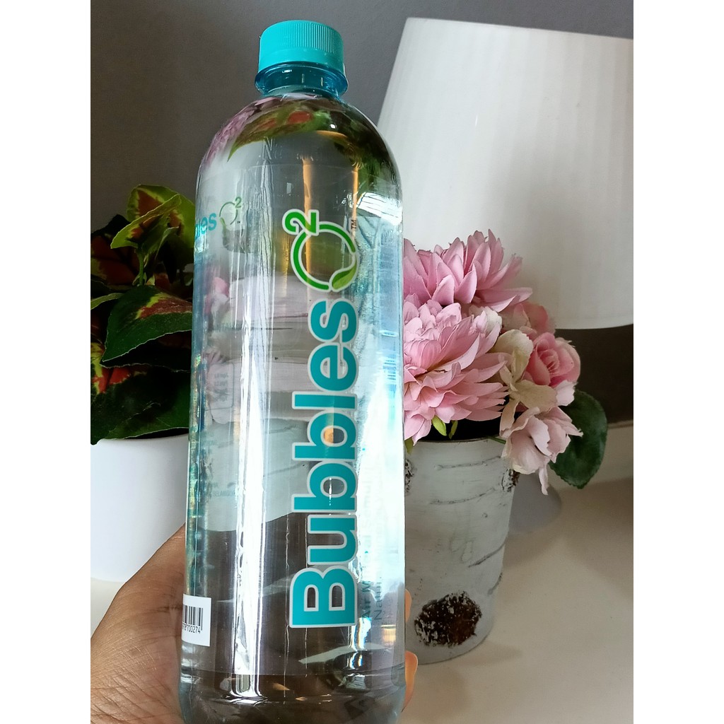 800 ml BUBBLES O2 NATURAL MINERAL WATER (NEW PACKAGING) X 12 bottles