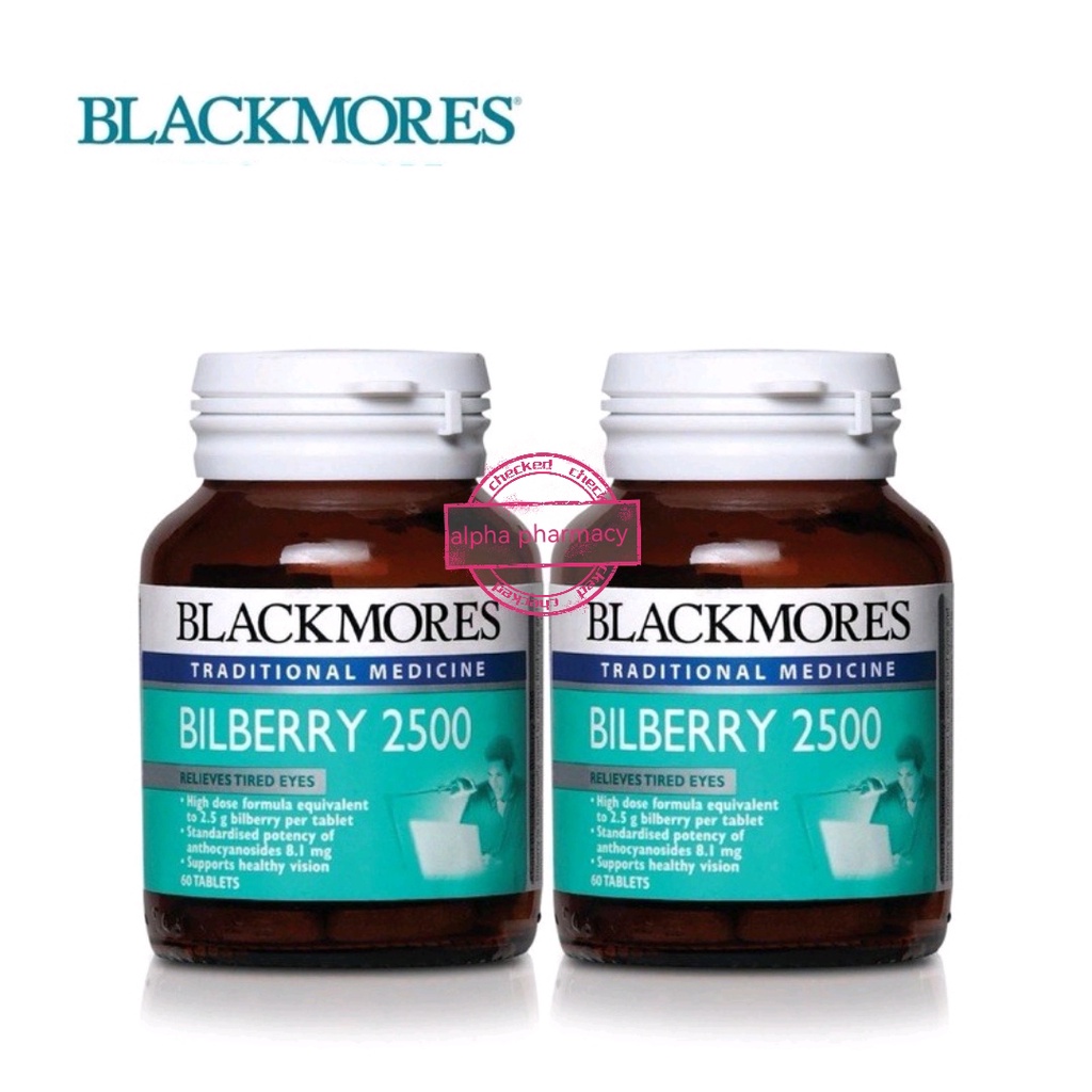 Blackmores Bilberry 2500MG 60S [ Tired eye Sore Dry & Tiring eyes