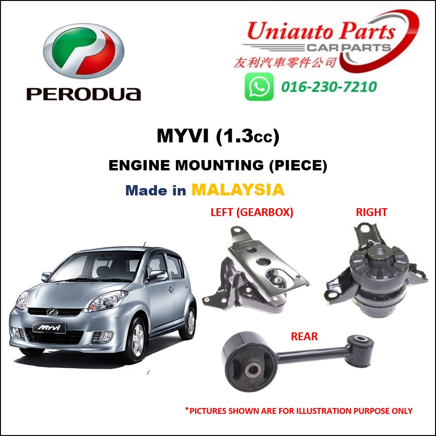 SABAH, SARAWAK PERODUA MYVI (1.3cc) ENGINE MOUNTING (PCS ...