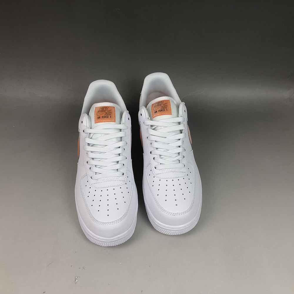 nike air force 1 low oversized swoosh white orange peel