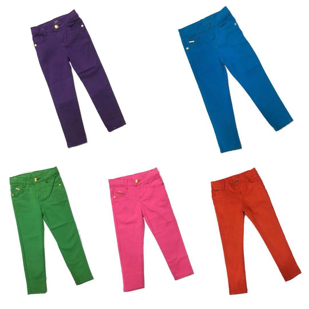 Clearance Unisex Kids Colorful Pants Shopee Malaysia